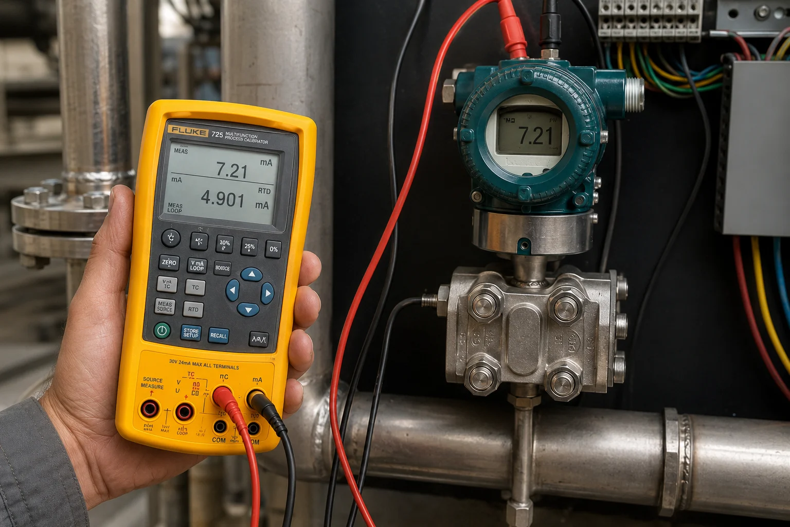 Simulación eléctrica de temperatura